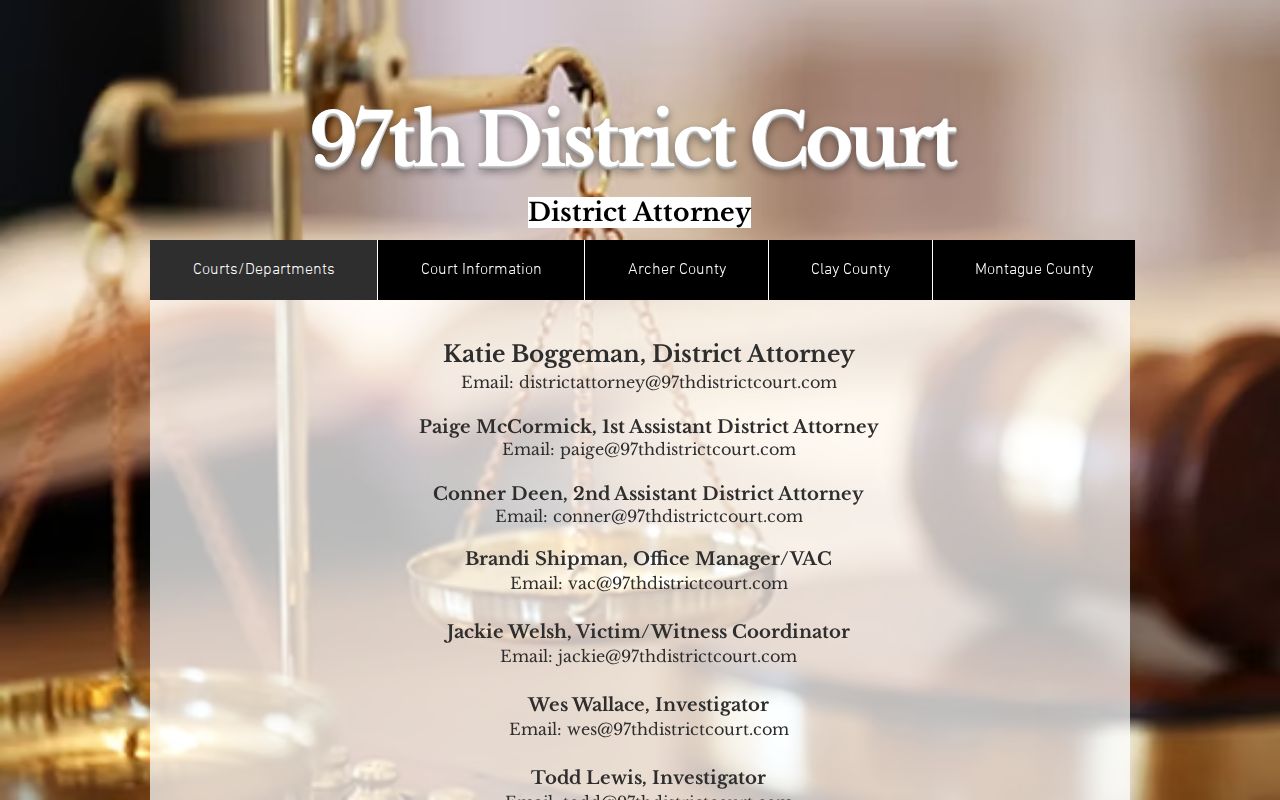 Henrietta criminal records and the regional district attorney office