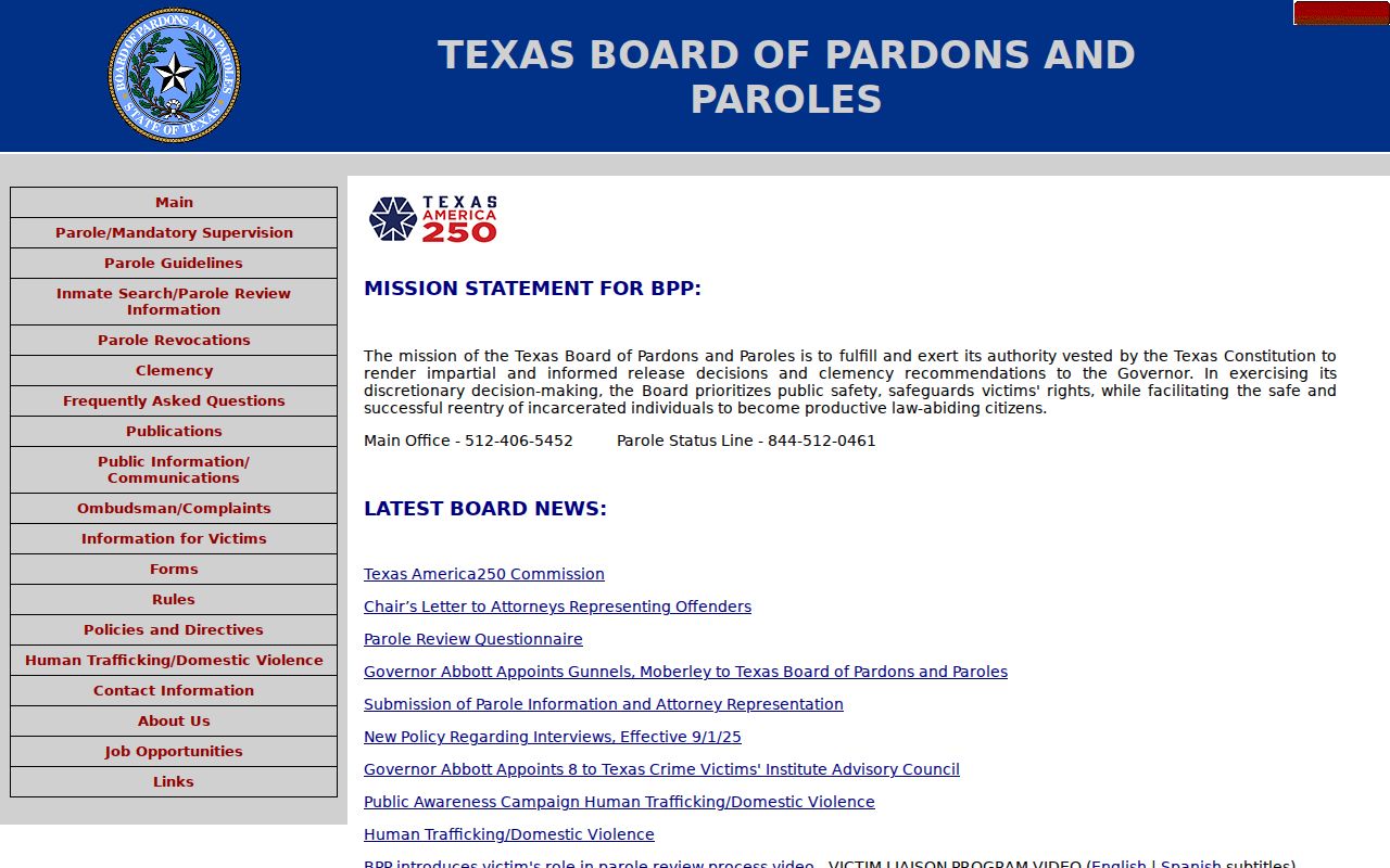 Henrietta criminal records and Texas parole board information